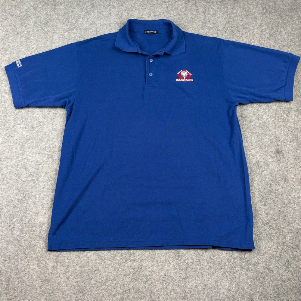 Chestnut Polo Shirt Mens XL Blue Carls Jr Golf Classic Corporate Promo Vintage